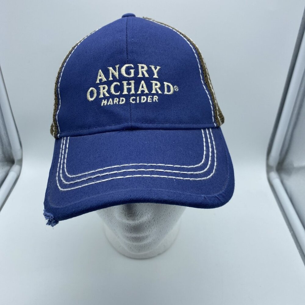 Angry Orchard Hard Cider Blue Baseball Cap Hat Snap-back